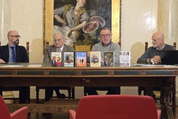 Da sinistra: Daniele Mosetti, Cecovini, Pahor, Francesco Mosetti