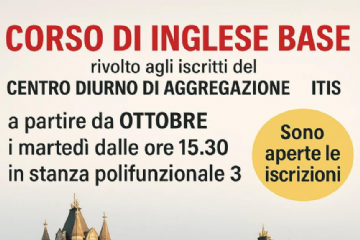 Aprono i corsi del centro diurno di aggregazione